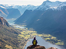 Вид с горы Ховен, Норвегия