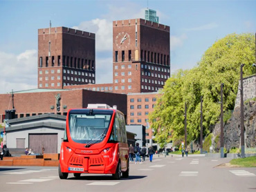Беспилотный электробус в Осло